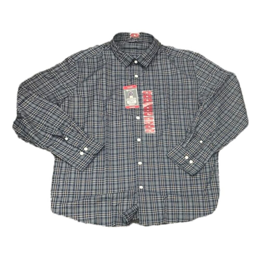Member's Mark Men's Long Sleeve Slim Fit  Benton Performance Shirt - Blue